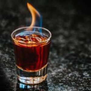 Flaming Dr Pepper