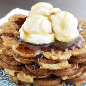 Waffles and Ice cream